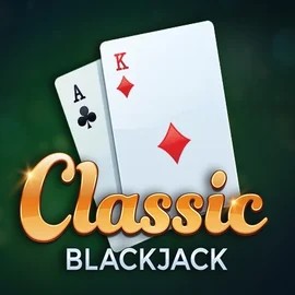 Classic Blackjack online game logo by Red Tiger Gaming on viggoslots-casino.com