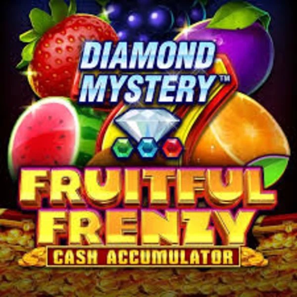 Diamond Mystery Fruitful Frenzy Cash Accumulator by Greentube, showcased at viggoslots-casino.com – game logo