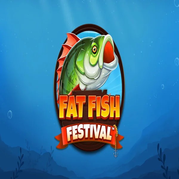 Fat Fish Festival slot logo by Wishbone Games at Viggoslots Casino