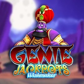 Genie Jackpots Wishmaker online game logo by Blueprint Gaming on viggoslots-casino.com