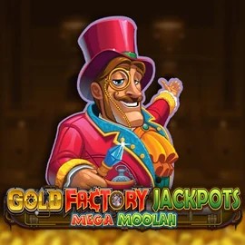 Play Gold Factory Jackpots Mega Moolah slot by Aurum Signature Studios on viggoslots-casino.com